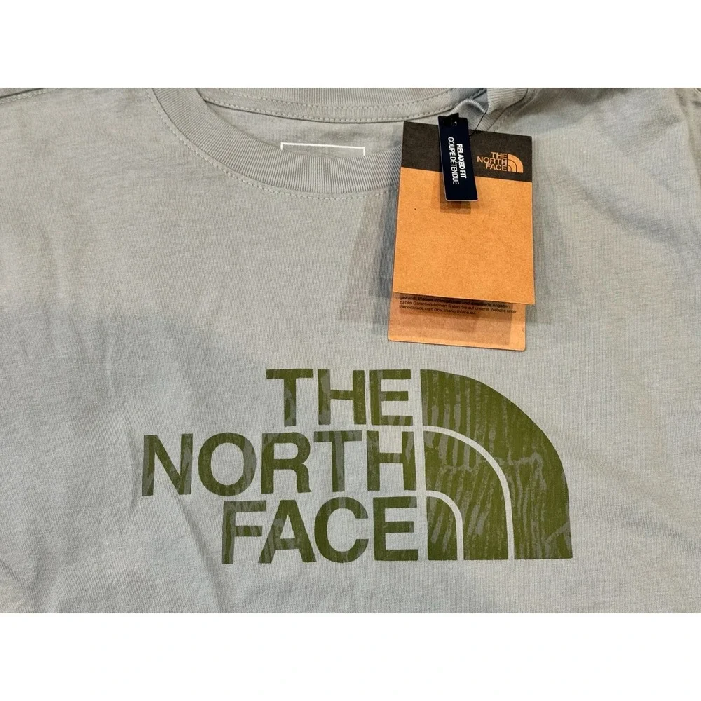 The North Face Womens Relaxed Fit Logo T-Shirt Sage Green Small NWT - Picture 5 of 9
